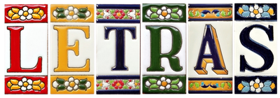 Letras de Cerámica, Números y Azulejos esmaltados a mano | Artesanía Viva
