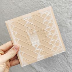 Azulejo 15 cm esmaltado con rosetón vegetal verde