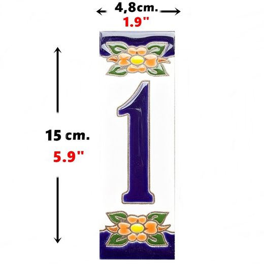 Letras y Números modelo "AMAPOLA" - 15cm. (6")
