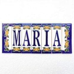Letras y Números modelo "AMAPOLA" - 15cm. (6")