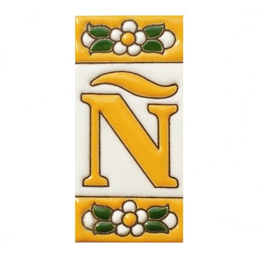 Letras y Números modelo "AMARILLAS" - 7,5cm. (3")