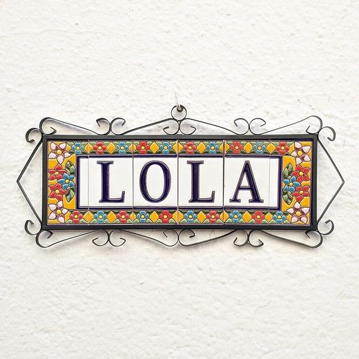 Letras y Números modelo "ANDALUSIA" - 11cm. (2.1")