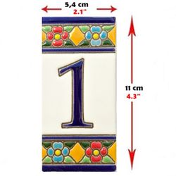 Letras y Números modelo "ANDALUSIA" - 11cm. (2.1")