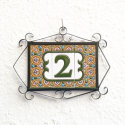 Letras y Números modelo "ARCO-ROSA-Verde" - 11cm. (2.1")