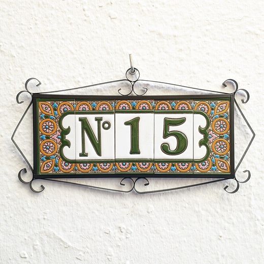 Letras y Números modelo "ARCO-ROSA-Verde" - 11cm. (2.1")