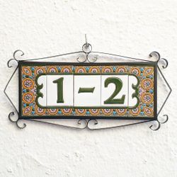 Letras y Números modelo "ARCO-ROSA-Verde" - 11cm. (2.1")