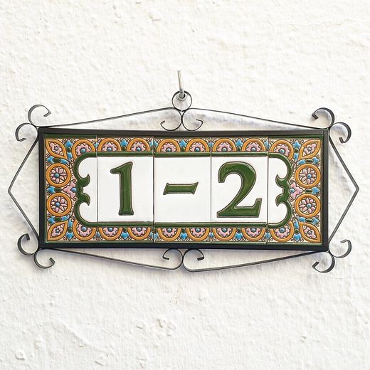 Letras y Números modelo "ARCO-ROSA-Verde" - 11cm. (2.1")