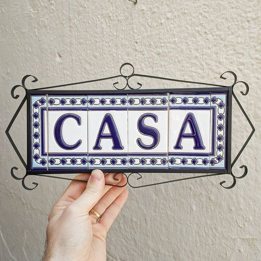 Letras y Números modelo "AZUL-BLANCO" - 11cm. (2.1")