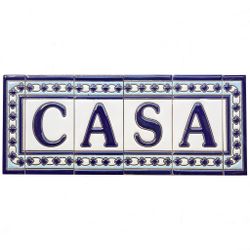 Letras y Números modelo "AZUL-BLANCO" - 11cm. (2.1")