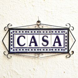 Letras y Números modelo "AZUL-BLANCO" - 11cm. (2.1")