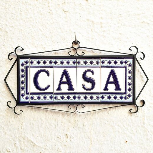Letras y Números modelo "AZUL-BLANCO" - 11cm. (2.1")