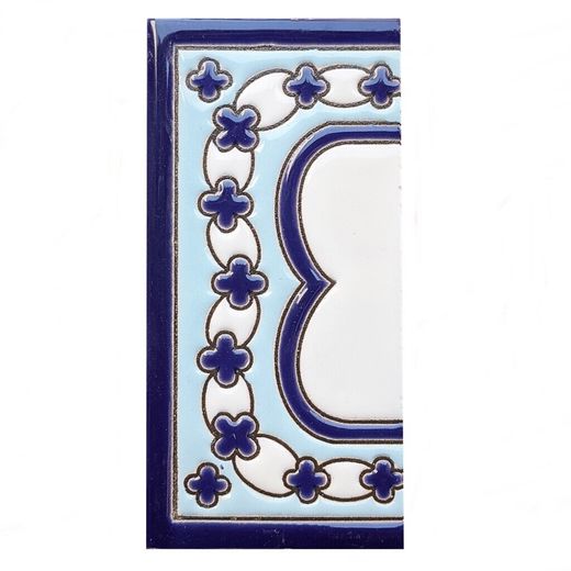 Letras y Números modelo "AZUL-BLANCO" - 11cm. (2.1")