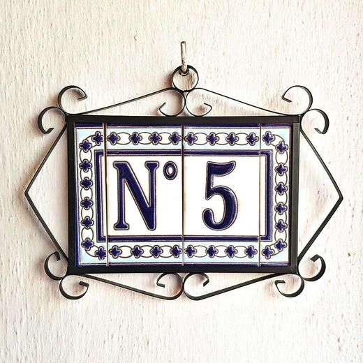 Letras y Números modelo "AZUL-BLANCO" - 11cm. (2.1")