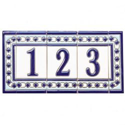 Letras y Números modelo "AZUL-BLANCO" - 11cm. (2.1")
