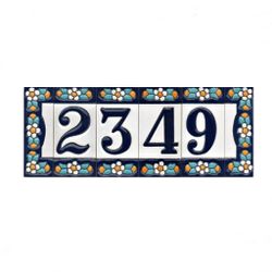 Letras y Números modelo "AZUL1" - 7,5cm. (3")