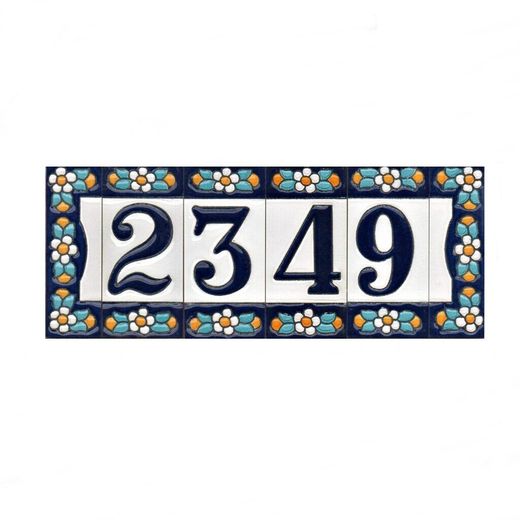 Letras y Números modelo "AZUL1" - 7,5cm. (3")