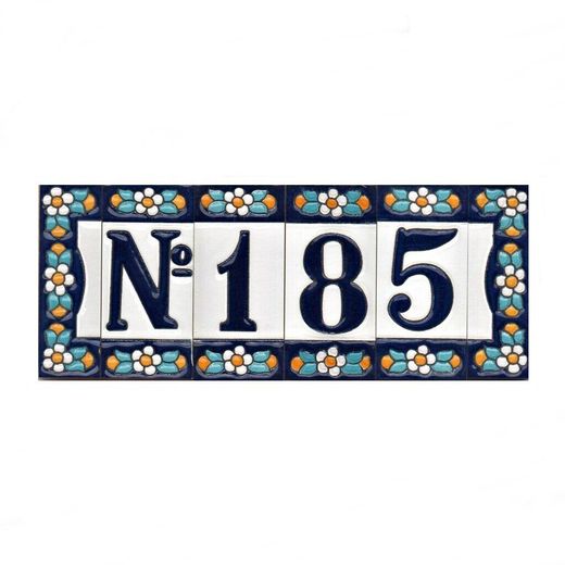 Letras y Números modelo "AZUL1" - 7,5cm. (3")