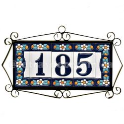 Letras y Números modelo "AZUL1" - 7,5cm. (3")