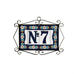 Letras y Números modelo "AZUL1" - 7,5cm. (3")