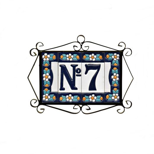 Letras y Números modelo "AZUL1" - 7,5cm. (3")