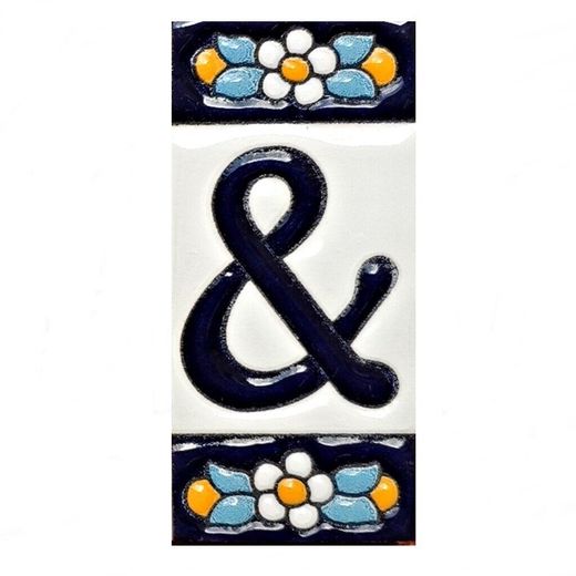 Letras y Números modelo "AZUL1" - 7,5cm. (3")