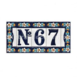 Letras y Números modelo "AZUL1" - 7,5cm. (3")