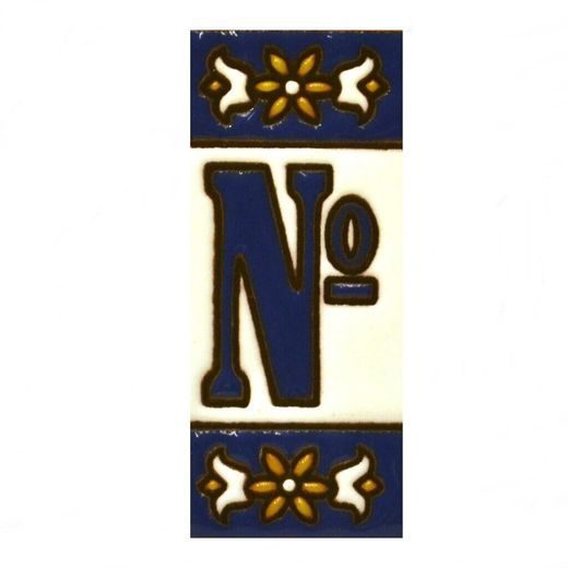Letras y Números modelo "AZUL2" - 7,3cm. (3")