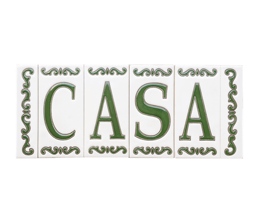 Letras y Números modelo "BOSQUE-VERDE" - 11cm. (2.1")
