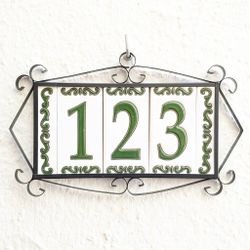 Letras y Números modelo "BOSQUE-VERDE" - 11cm. (2.1")