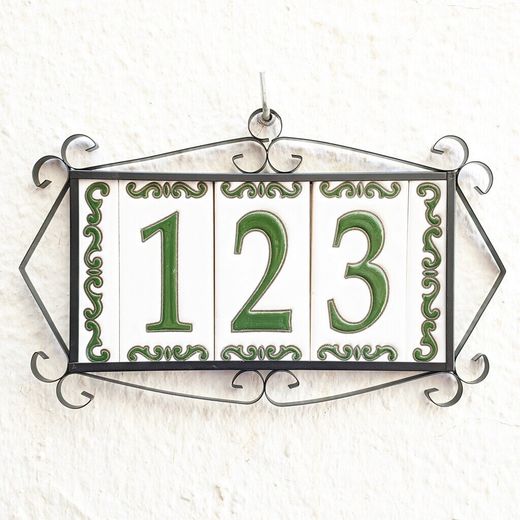 Letras y Números modelo "BOSQUE-VERDE" - 11cm. (2.1")