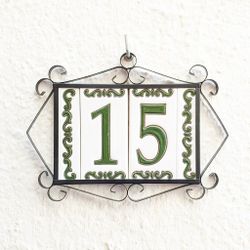 Letras y Números modelo "BOSQUE-VERDE" - 11cm. (2.1")