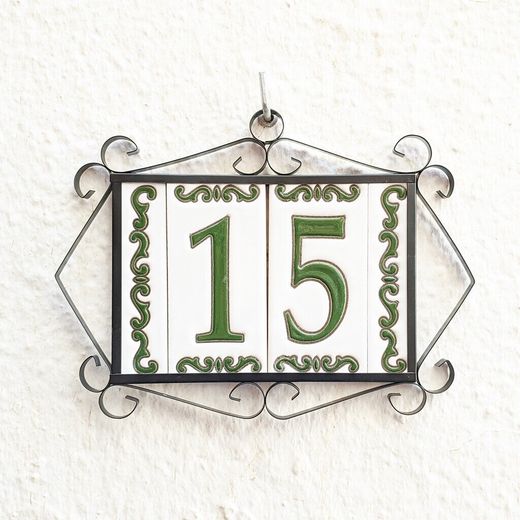 Letras y Números modelo "BOSQUE-VERDE" - 11cm. (2.1")