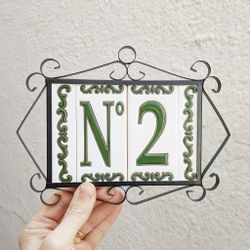 Letras y Números modelo "BOSQUE-VERDE" - 11cm. (2.1")