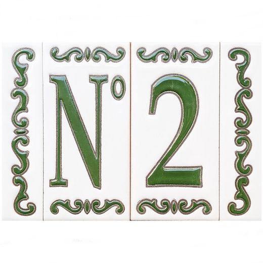 Letras y Números modelo "BOSQUE-VERDE" - 11cm. (2.1")