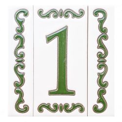Letras y Números modelo "BOSQUE-VERDE" - 11cm. (2.1")