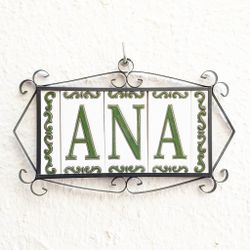 Letras y Números modelo "BOSQUE-VERDE" - 11cm. (2.1")