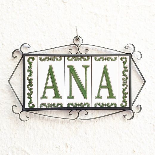Letras y Números modelo "BOSQUE-VERDE" - 11cm. (2.1")