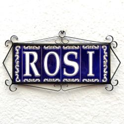 Letras y Números modelo "CIELO-AZUL" - 11cm. (2.1")