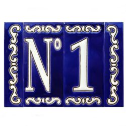 Letras y Números modelo "CIELO-AZUL" - 11cm. (2.1")