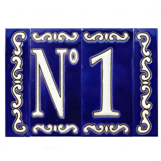 Letras y Números modelo "CIELO-AZUL" - 11cm. (2.1")