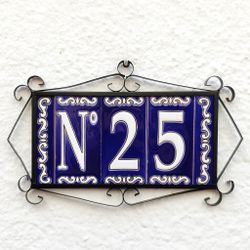 Letras y Números modelo "CIELO-AZUL" - 11cm. (2.1")