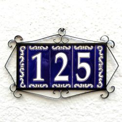 Letras y Números modelo "CIELO-AZUL" - 11cm. (2.1")
