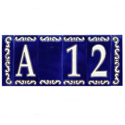 Letras y Números modelo "CIELO-AZUL" - 11cm. (2.1")