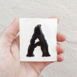 Letras y Números modelo "CLÁSICA-Negra" - 7,5cm. (3")