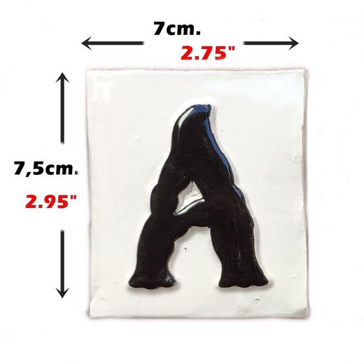 Letras y Números modelo "CLÁSICA-Negra" - 7,5cm. (3")