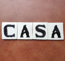 Letras y Números modelo "CLÁSICA-Negra" - 7,5cm. (3")