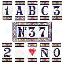 Letras y Números modelo "COLOR-M1" - 11cm. (2.1")