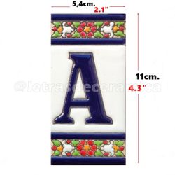 Letras y Números modelo "COLOR-M1" - 11cm. (2.1")