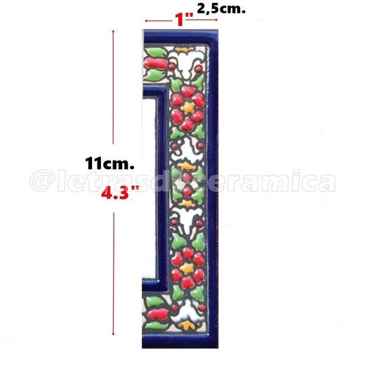 Letras y Números modelo "COLOR-M1" - 11cm. (2.1")