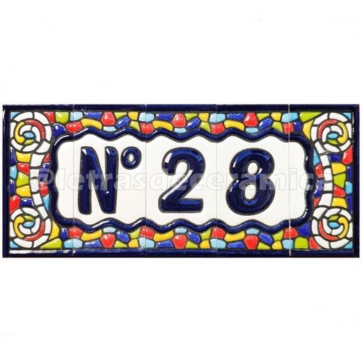 Letras y Números modelo "COLORES" - 7,5cm. (3")